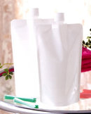 キャップ付白色スタンド袋(パーマ剤)/M223P16-TW0400